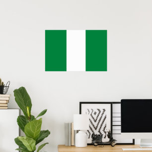 Flagge Nigerias Poster