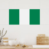 Flagge Nigerias Poster (Küche)