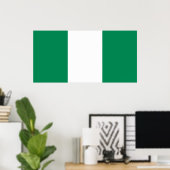 Flagge Nigerias Poster (Heimbüro)