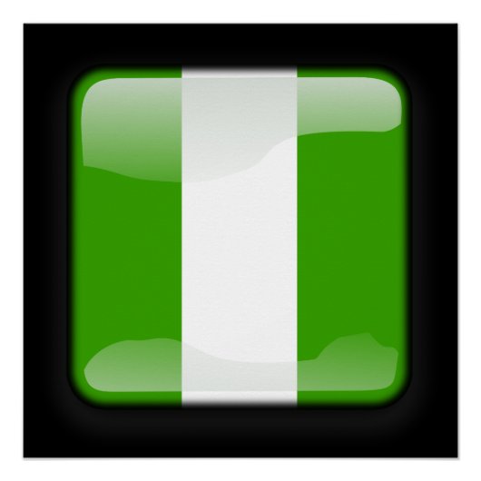 Flagge Nigerias Poster (Vorderseite)