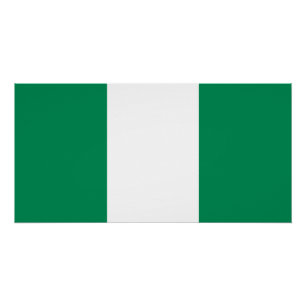 Flagge Nigerias Poster