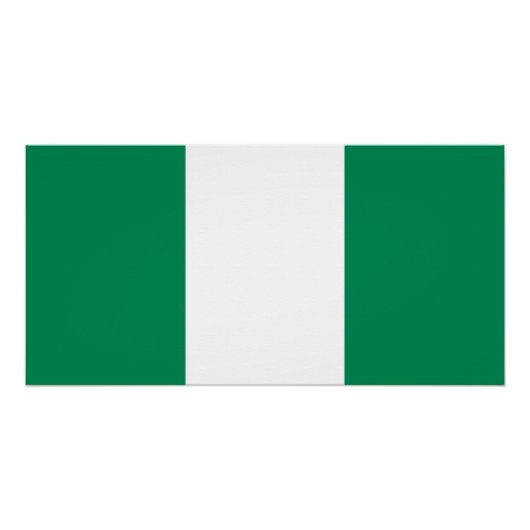 Flagge Nigerias Poster (Vorderseite)