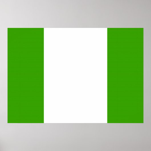 Flagge Nigerias Poster (Vorne)