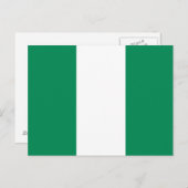 Flagge Nigerias Postkarte (Vorne/Hinten)