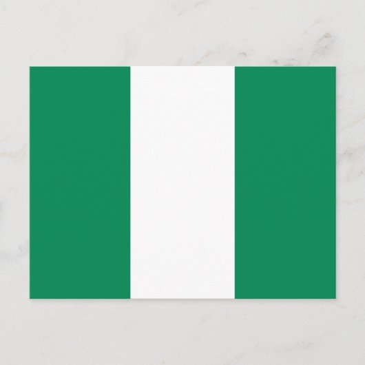 Flagge Nigerias Postkarte (Vorderseite)