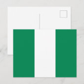 Flagge Nigerias Postkarte (Vorne/Hinten)