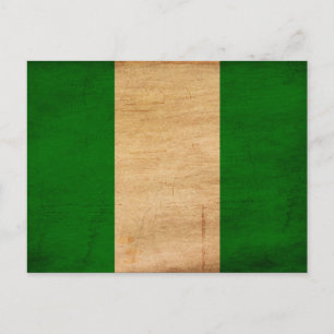 Flagge Nigerias Postkarte