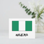 Flagge Nigerias Postkarte (Stehend Vorderseite)