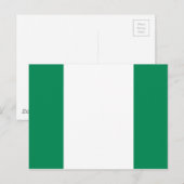 Flagge Nigerias Postkarte (Vorne/Hinten)