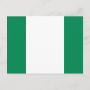 Flagge Nigerias Postkarte