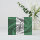 Flagge Nigerias Postkarte (Stehend Vorderseite)