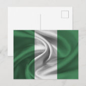 Flagge Nigerias Postkarte (Vorne/Hinten)