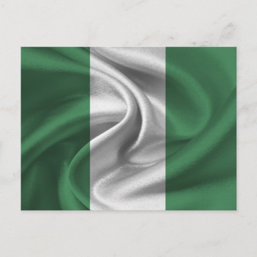 Flagge Nigerias Postkarte (Vorderseite)