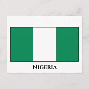Flagge Nigerias Postkarte