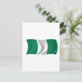 Flagge Nigerias Postkarte (Stehend Vorderseite)