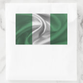 Flagge Nigerias Rechteckiger Aufkleber (Tasche)