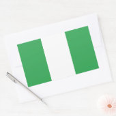 Flagge Nigerias Rechteckiger Aufkleber (Umschlag)