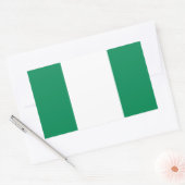 Flagge Nigerias Rechteckiger Aufkleber (Umschlag)
