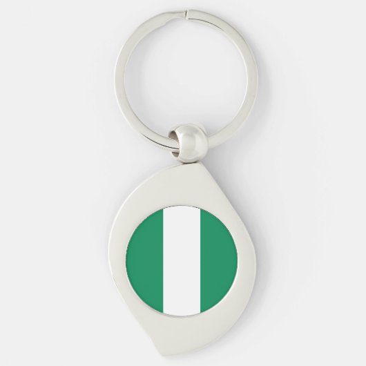 Flagge Nigerias Schlüsselanhänger (Vorderseite)