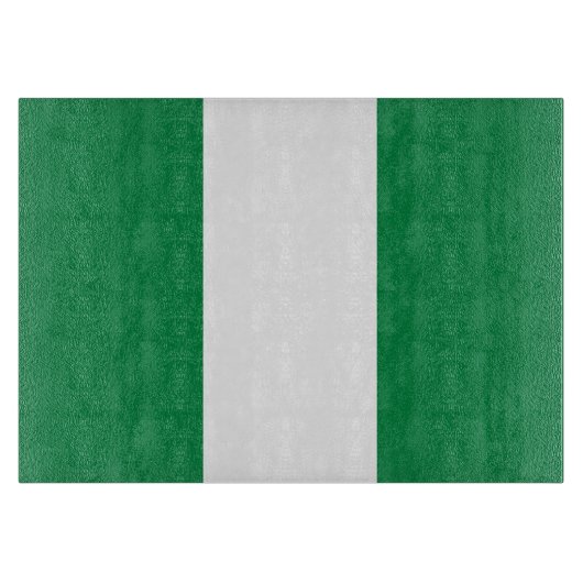 Flagge Nigerias Schneidebrett (Vorderseite)