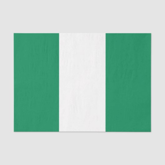 Flagge Nigerias Seidenpapier (Vorderseite)