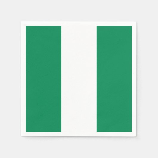 Flagge Nigerias Serviette (Vorderseite)