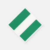 Flagge Nigerias Serviette (Ecke)