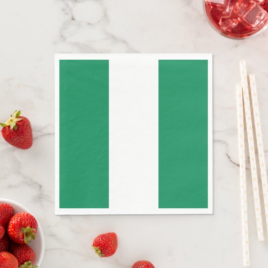 Flagge Nigerias Serviette (Beispiel)