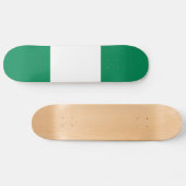 Flagge Nigerias Skateboard (Horizontal)