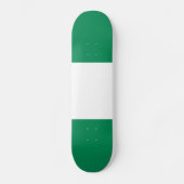 Flagge Nigerias Skateboard (Vorderseite)