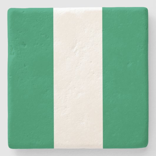 Flagge Nigerias Steinuntersetzer (Vorderseite)