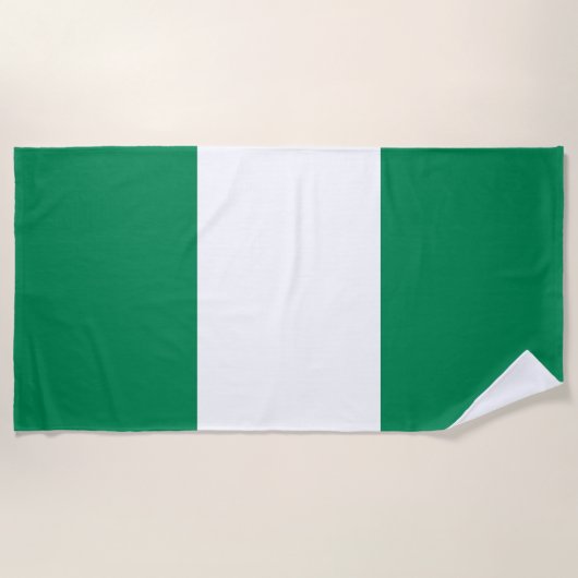 Flagge Nigerias Strandtuch (Vorderseite)