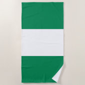Flagge Nigerias Strandtuch (Vorderseite)
