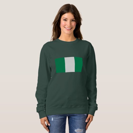 Flagge Nigerias Sweatshirt (Vorne ganz)