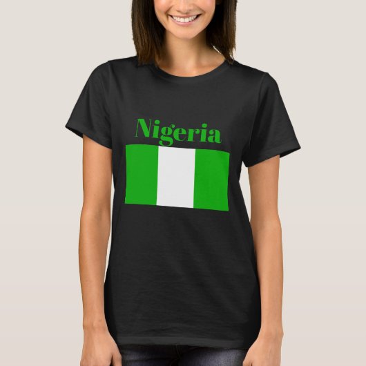 Flagge Nigerias T-Shirt (Vorderseite)