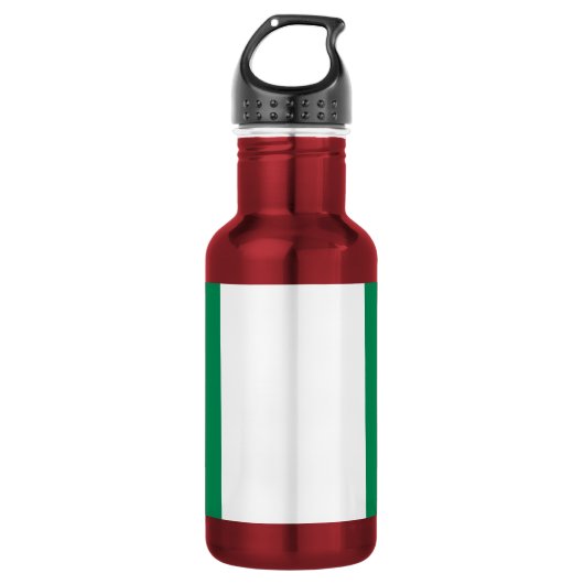 Flagge Nigerias Trinkflasche (Vorderseite)