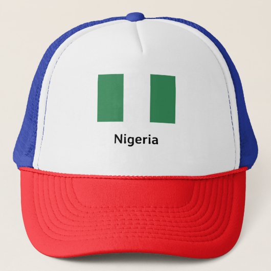 Flagge Nigerias Truckerkappe (Vorderseite)