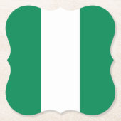 Flagge Nigerias Untersetzer (Vorderseite)