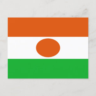 Flagge Nigers Postkarte