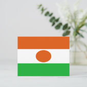 Flagge Nigers Postkarte (Stehend Vorderseite)