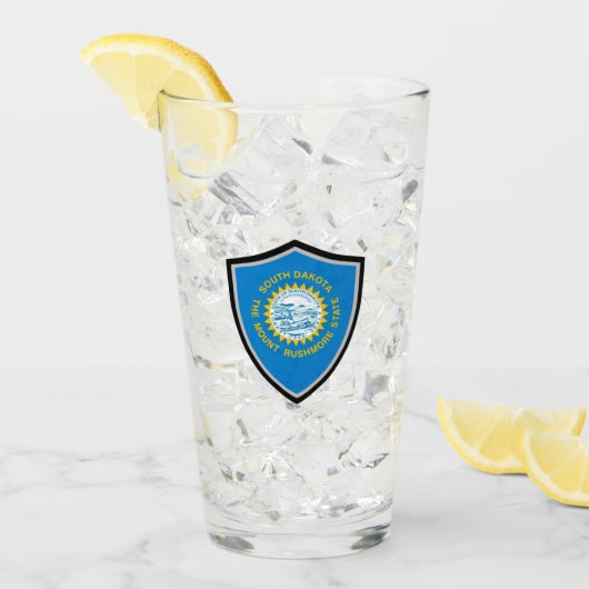 Flagge Nord-Dakota Glas (Vorderseite Ice)