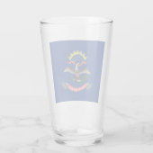 Flagge Nord-Dakota Glas (Rückseite)