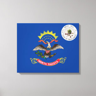 Flagge Nord-Dakota Leinwanddruck
