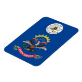 Flagge Nord-Dakota Magnet (Linke Seite)