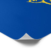 Flagge Nord-Dakota Poster (Ecke)