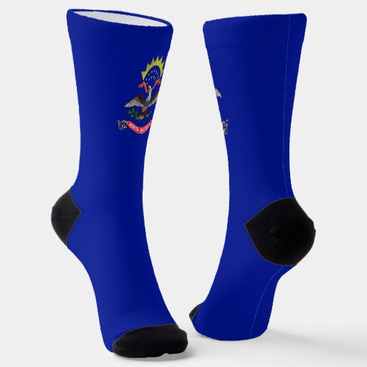 Flagge Nord-Dakota Socken (Gewinkelt)