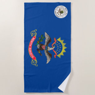 Flagge Nord-Dakota Strandtuch