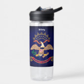 Flagge Nord-Dakota Trinkflasche (Links)