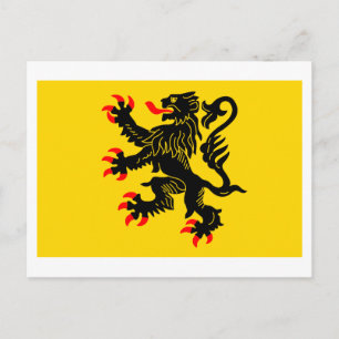 Flagge Nord-Pas-de-Calais Postkarte