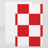 Flagge Nordbrabant Briefpapier (Vorne/Hinten)